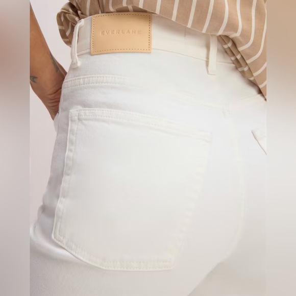 Everlane EUC Way-High Slim Fit Jeans White Size 29 High Waist Straight Leg - Picture 4 of 13